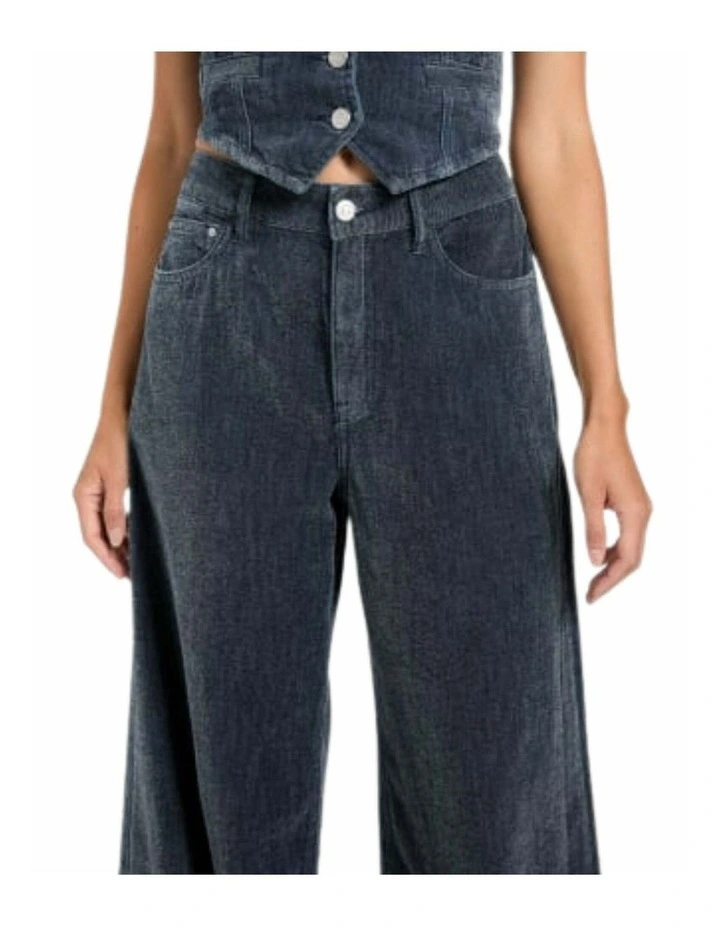 Eco Bellflower Wide Leg Jeans in Oasis Blue image 4