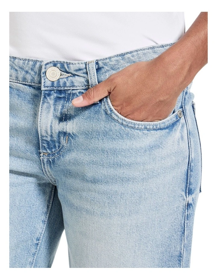 Low Rise Slouchy Jeans in Winter Mist image 5