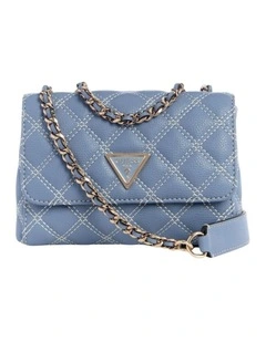 Giully II Mini Convertible Flap Bag in Grey Blue