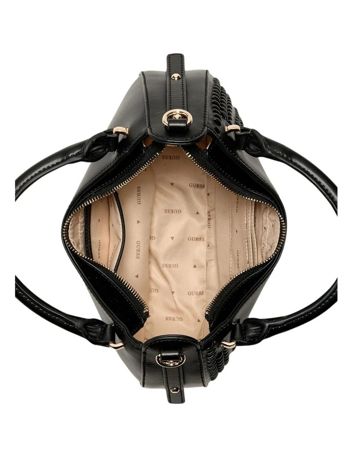 Tatum Satchel Bag in Black image 4