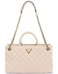 Giully Girlfriend Satchel Bag in Light Beige