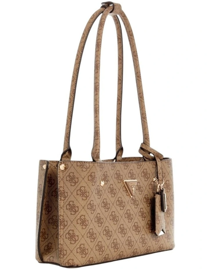 Meridian Shoulder Satchel Bag in Latte Logo image 2