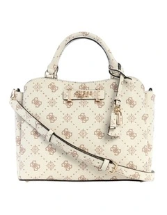 Silia Girlfriend Satchel Bag in Beige