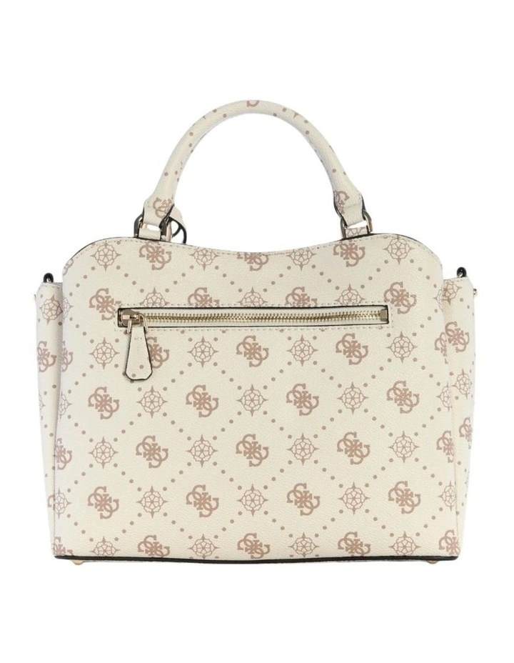 Silia Girlfriend Satchel Bag in Beige image 4