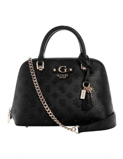Dita Dome Satchel Bag in Black