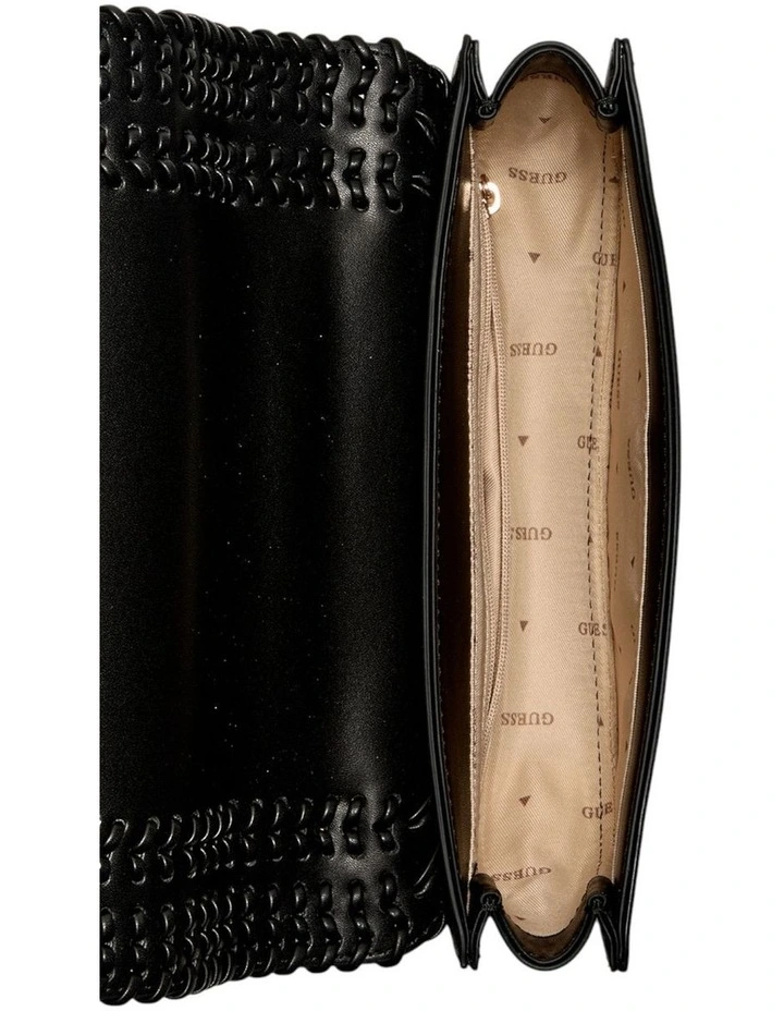 Tatum Convertible Crossbody Flap Bag in Black image 3