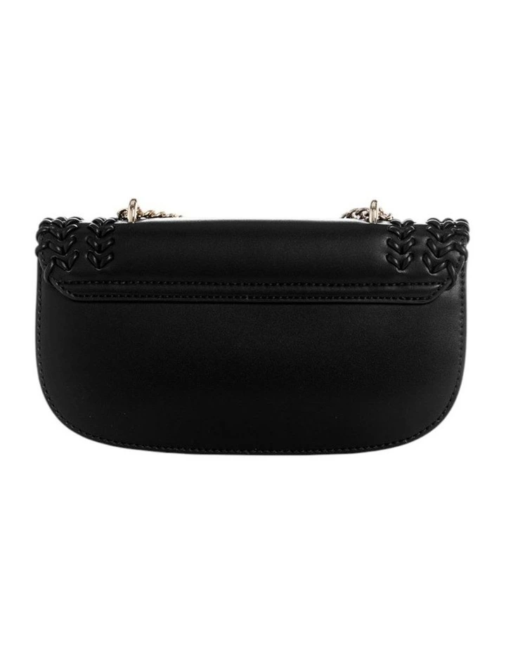 Tatum Convertible Crossbody Flap Bag in Black image 4