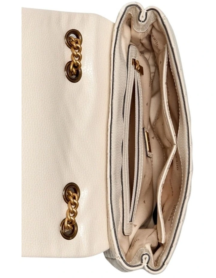 Sela Convertible Crossbody Flap Bag in Bone image 3