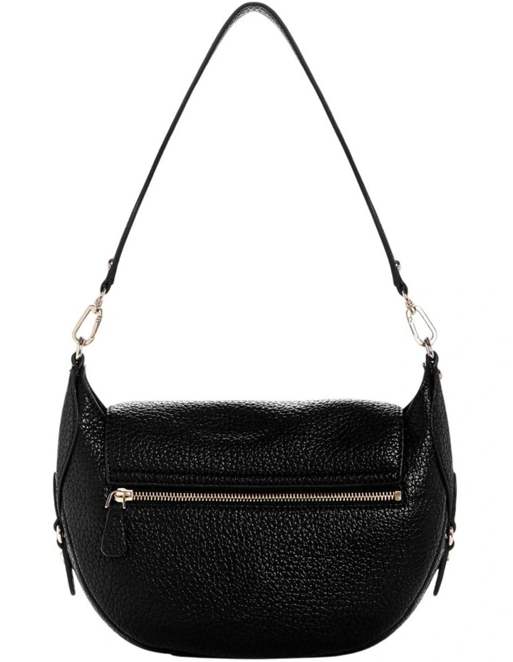 Marsha Flap Shoulder Bag in Black image 4