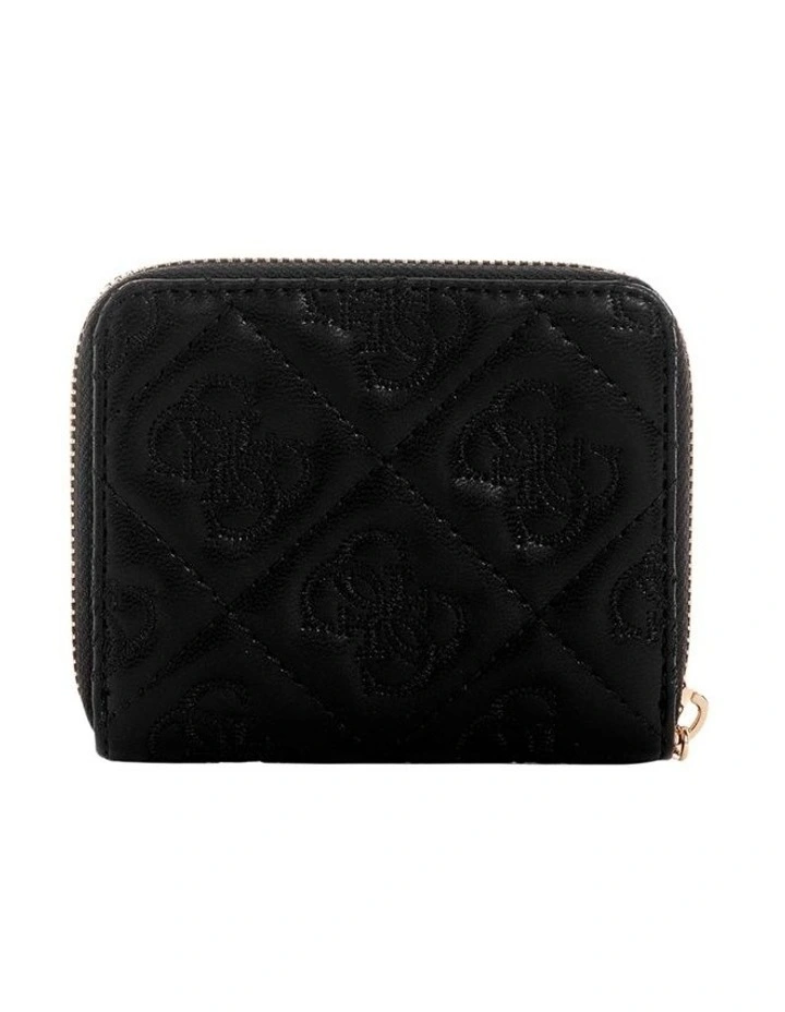 Adelasia Small Zip Around Wallet in Black image 3