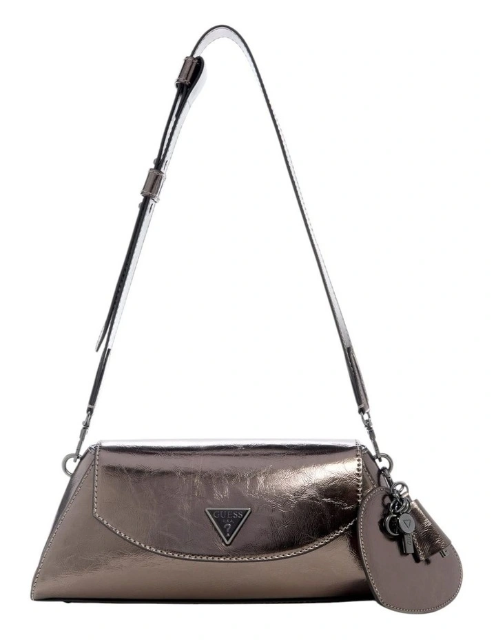 Bolena Flap Shoulder Bag in Pewter image 1