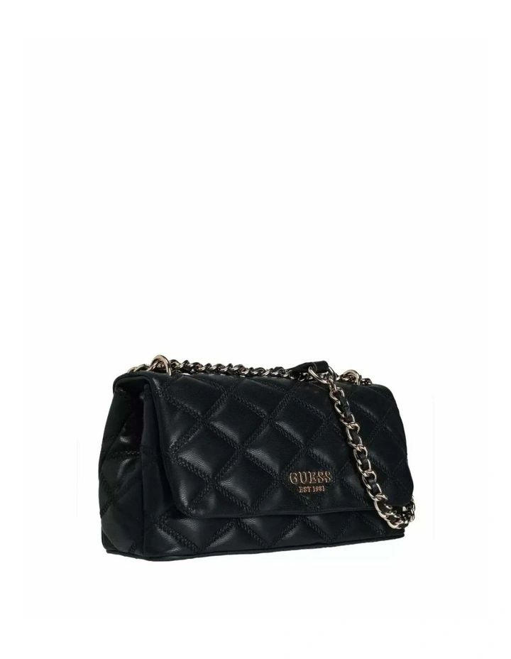 Tamsin Convertible Crossbody Flap in Black image 2