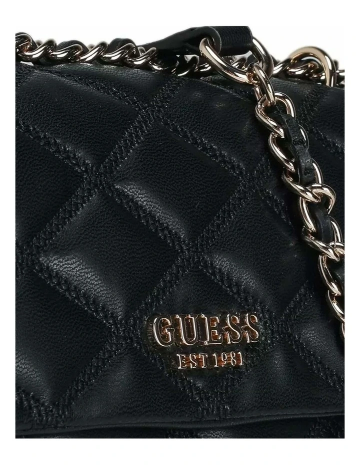 Tamsin Convertible Crossbody Flap in Black image 4
