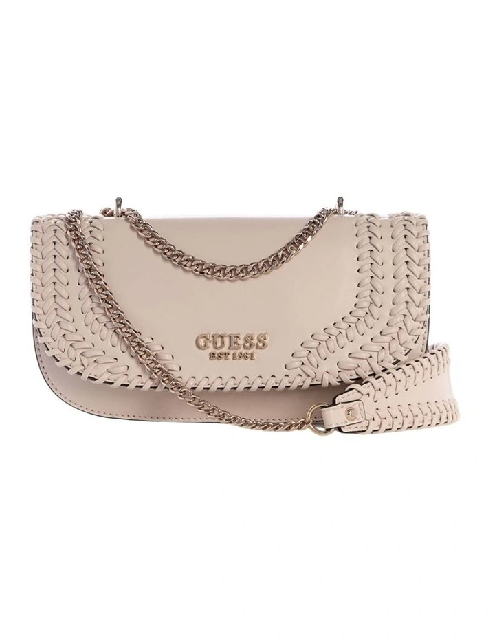 Tatum Convertible Crossbody Flap Bag in Shell image 1