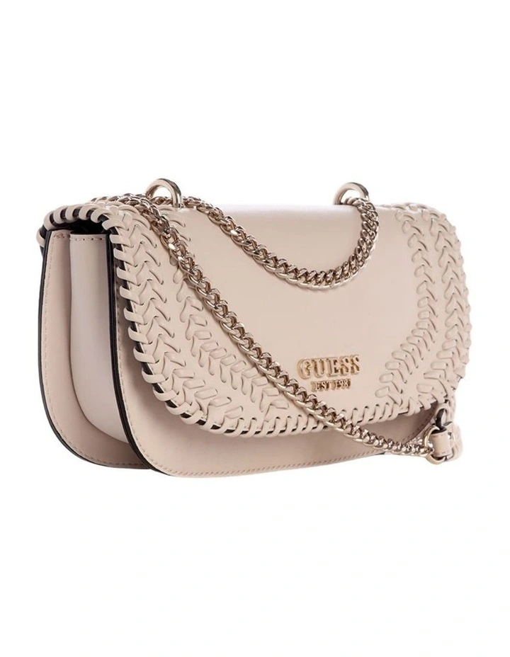 Tatum Convertible Crossbody Flap Bag in Shell image 2
