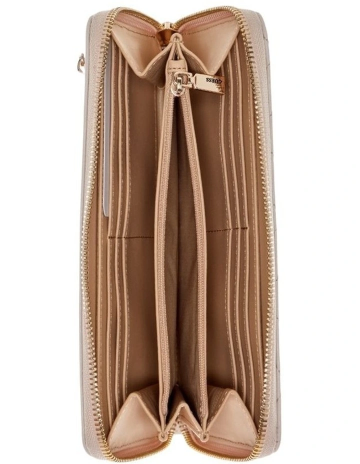 Leona Large Zip-Around Wallet in Sage Logo image 2