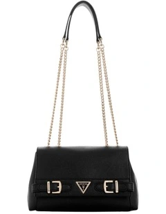 Eco Ali Convertible Crossbody Flap in Black