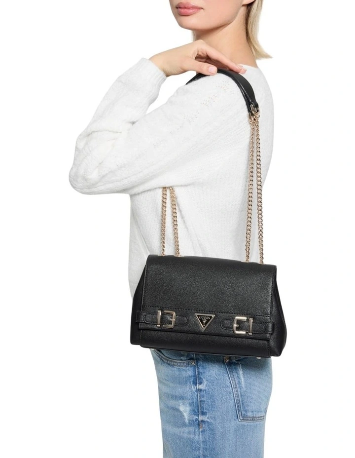 Eco Ali Convertible Crossbody Flap in Black image 2