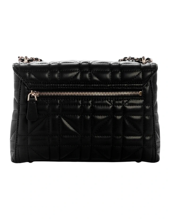 Edita Convertible Crossbody Flap Bag in Black image 4