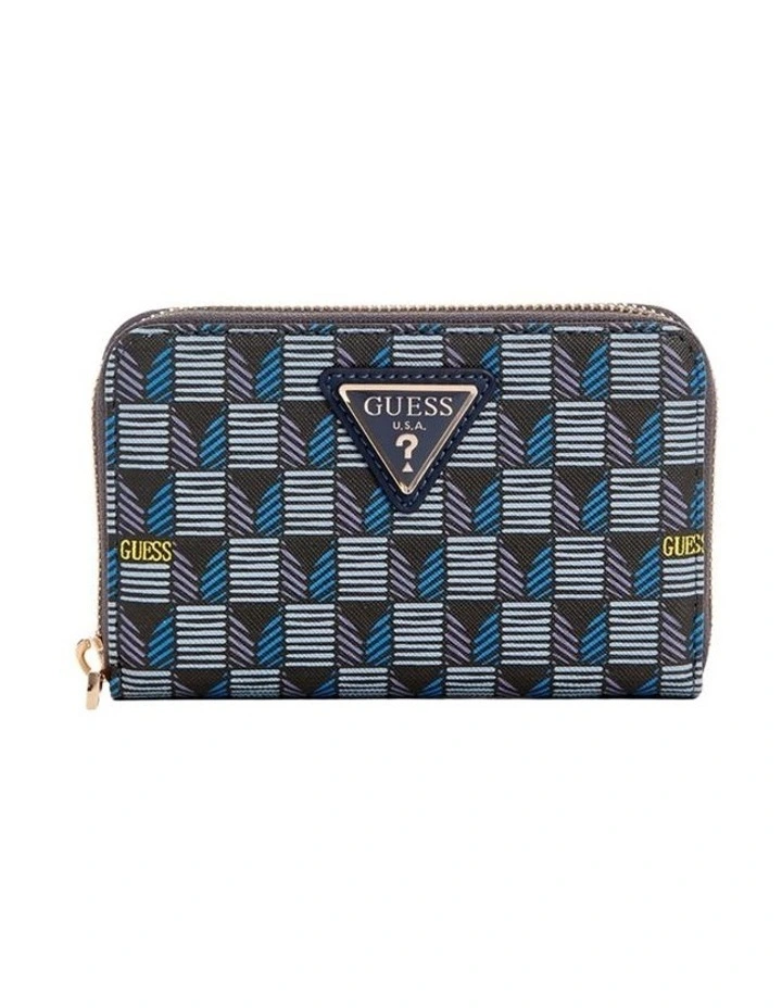 G Wave Medium Wallet in Blue Logo image 1