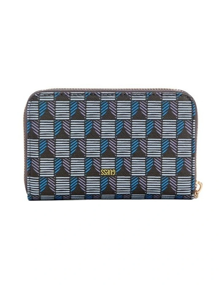 G Wave Medium Wallet in Blue Logo image 3