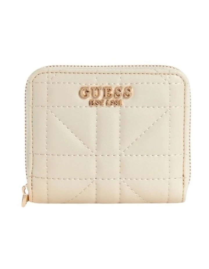 Assia Small Zip Around Wallet in Beige image 1