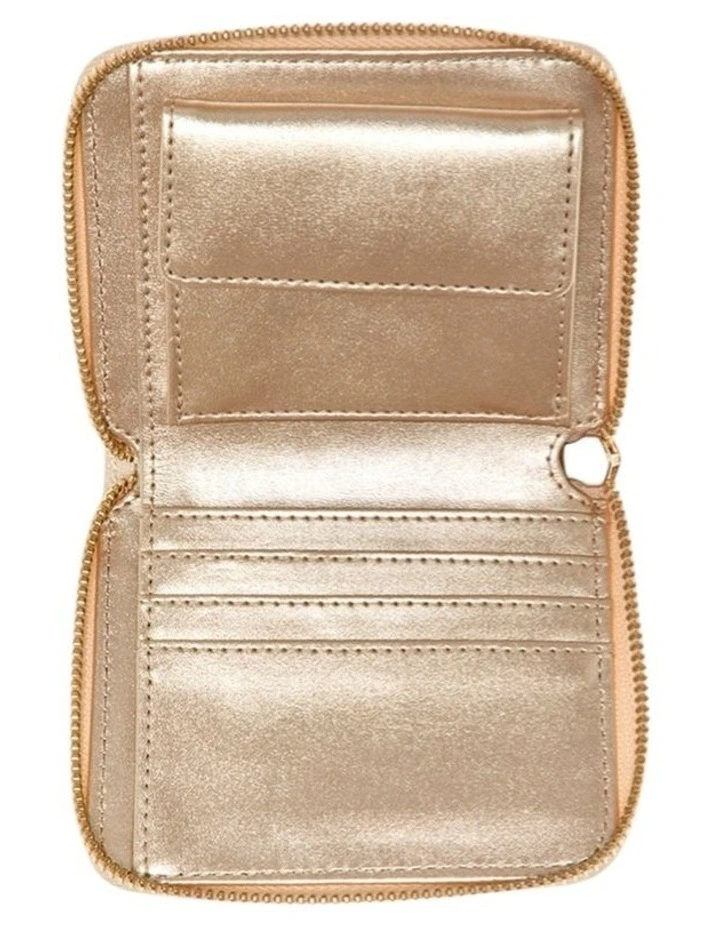 Assia Small Zip Around Wallet in Beige image 2