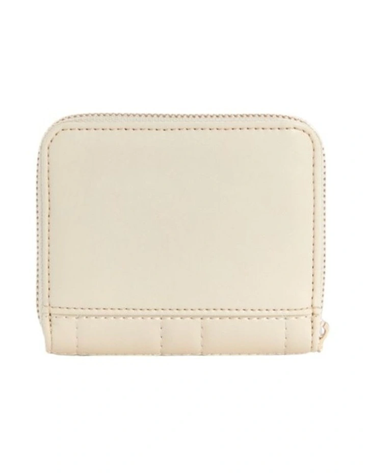 Assia Small Zip Around Wallet in Beige image 3