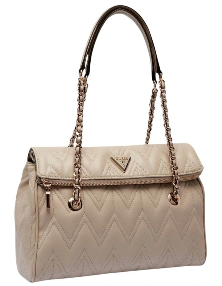 Eda 3 Compartment Satchel Bag in Taupe image 3