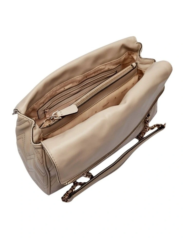 Eda 3 Compartment Satchel Bag in Taupe image 4