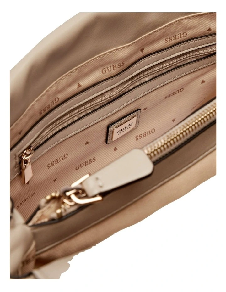 Eda 3 Compartment Satchel Bag in Taupe image 6