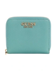 Laurel Small Zip Around Wallet in Teal