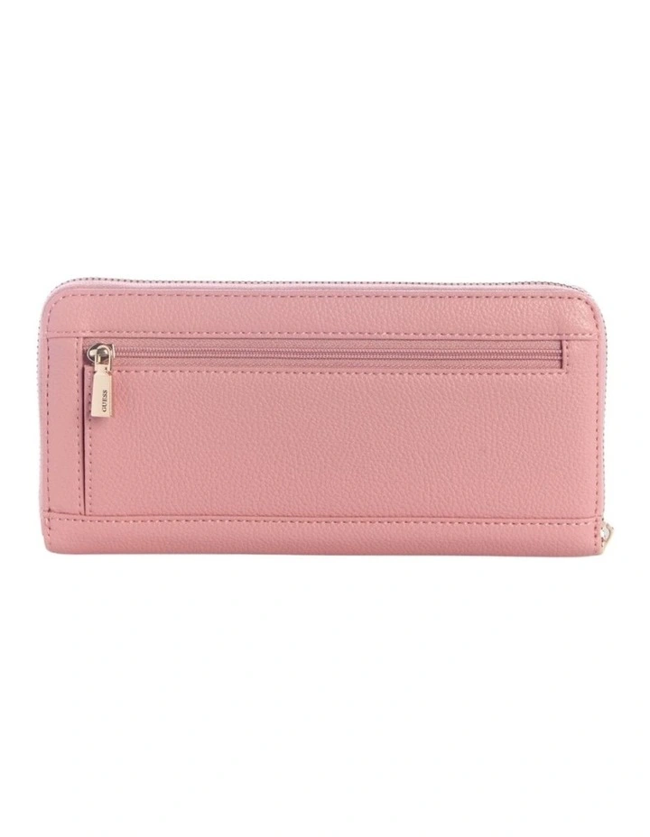 Laurel II Large Zip Around Wallet in Coral Pink image 3