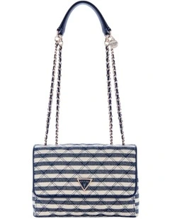Giully II Convertible Flap Bag in Navy Multi