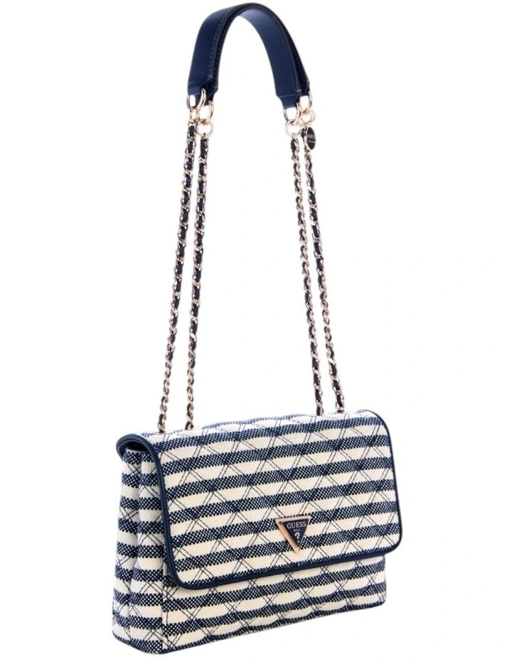 Giully II Convertible Flap Bag in Navy Multi image 2