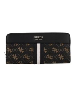 Kasinta Large Zip Around Wallet in Brown Multi
