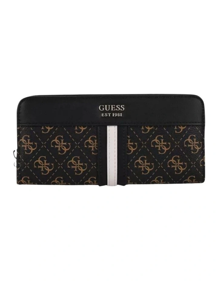 Kasinta Large Zip Around Wallet in Brown Multi image 1