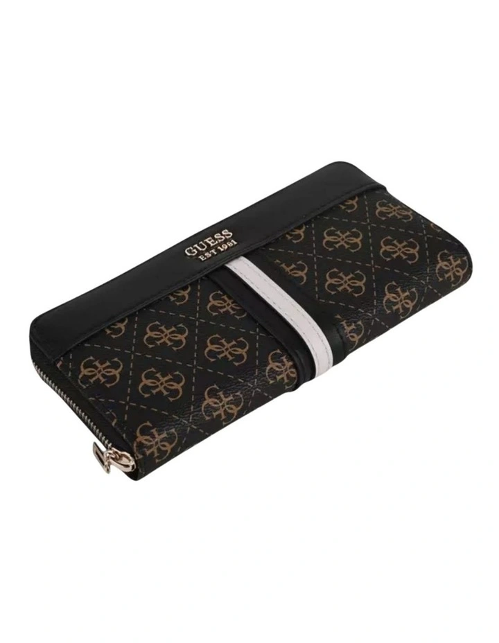 Kasinta Large Zip Around Wallet in Brown Multi image 2