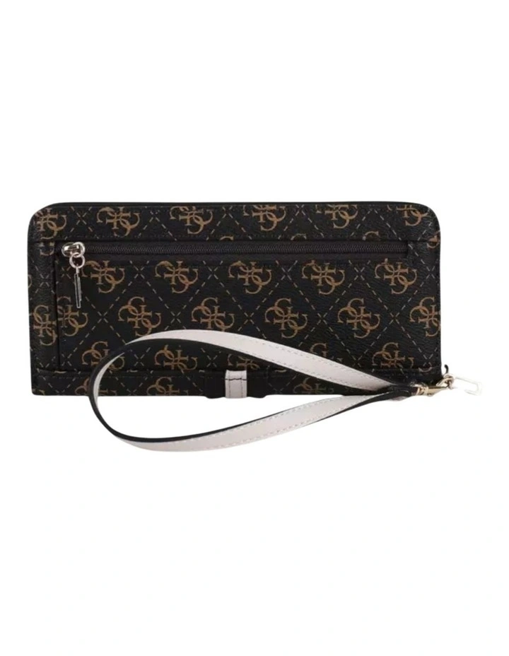 Kasinta Large Zip Around Wallet in Brown Multi image 4