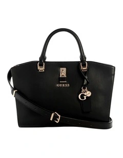 Queensland Luxury Satchel Bag in Black
