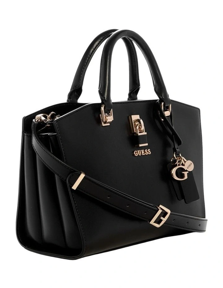 Queensland Luxury Satchel Bag in Black image 2