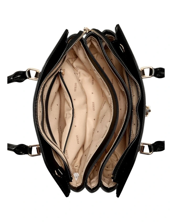 Queensland Luxury Satchel Bag in Black image 3