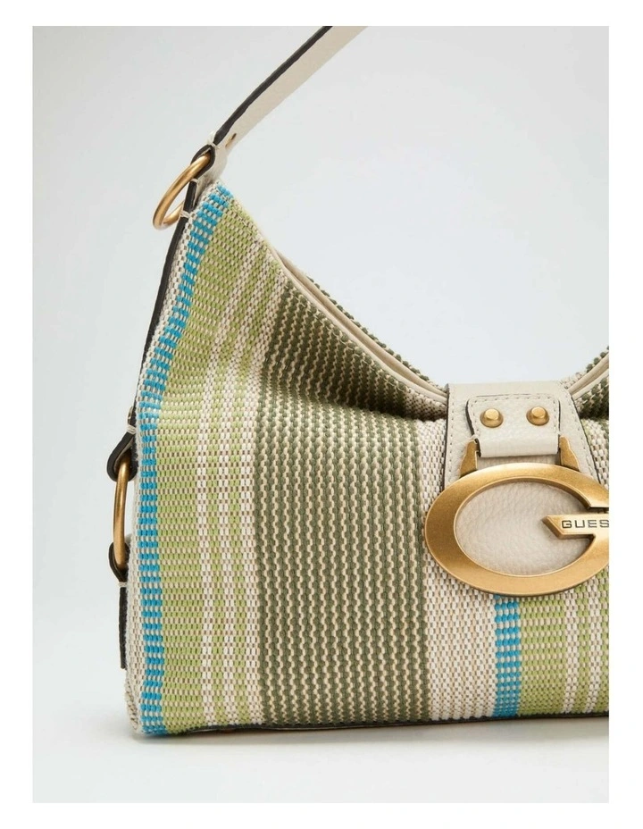 Camden Shoulder Bag in Olive Multi image 3