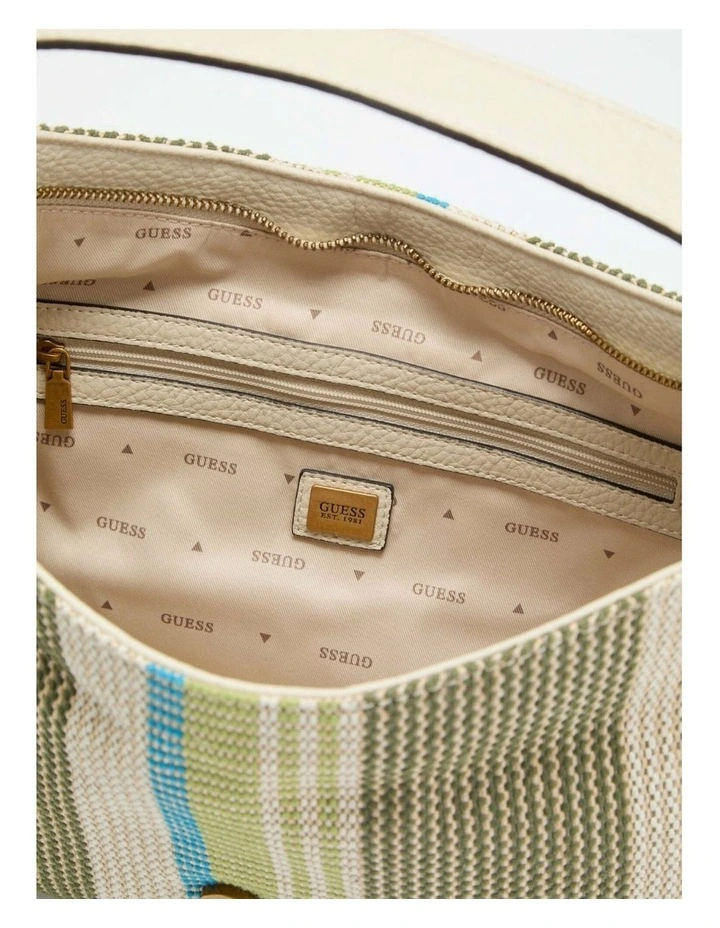 Camden Shoulder Bag in Olive Multi image 5