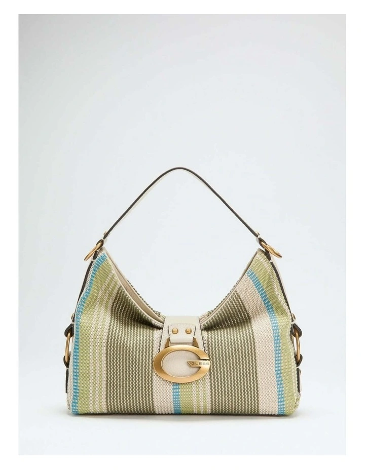 Camden Shoulder Bag in Olive Multi image 7