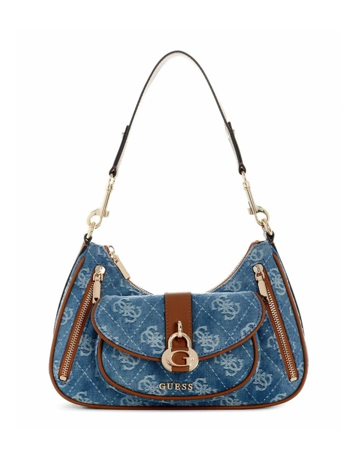 Jessa Shoulder Bag in Denim Logo image 1
