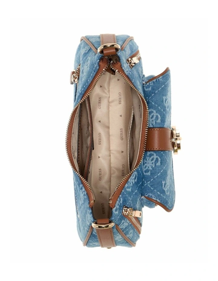 Jessa Shoulder Bag in Denim Logo image 3