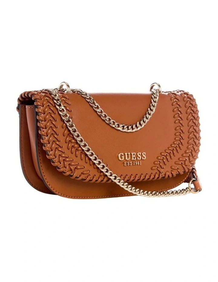Tatum Convertible Crossbody Flap Bag  in Caramel image 3