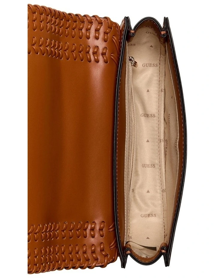 Tatum Convertible Crossbody Flap Bag  in Caramel image 4