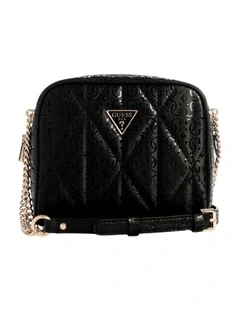 Aldina Camera Crossbody Bag in Black